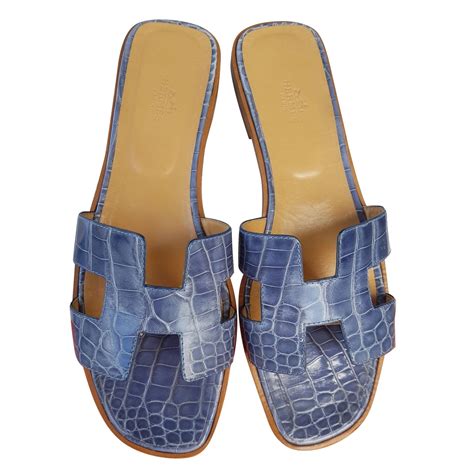 hermes blue shoes for women